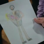 Zbliżenie na rysunek Melek.