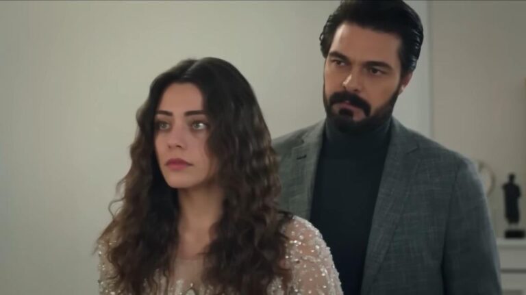 Seher w sukni ślubnej i Yaman.