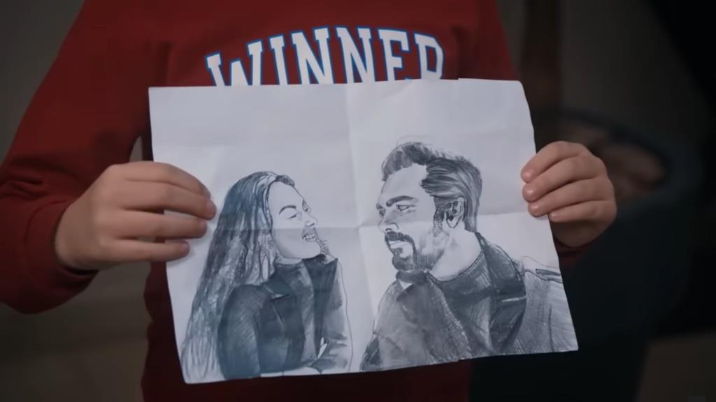 Portret Nany i Yamana w rączkach Yusufa.