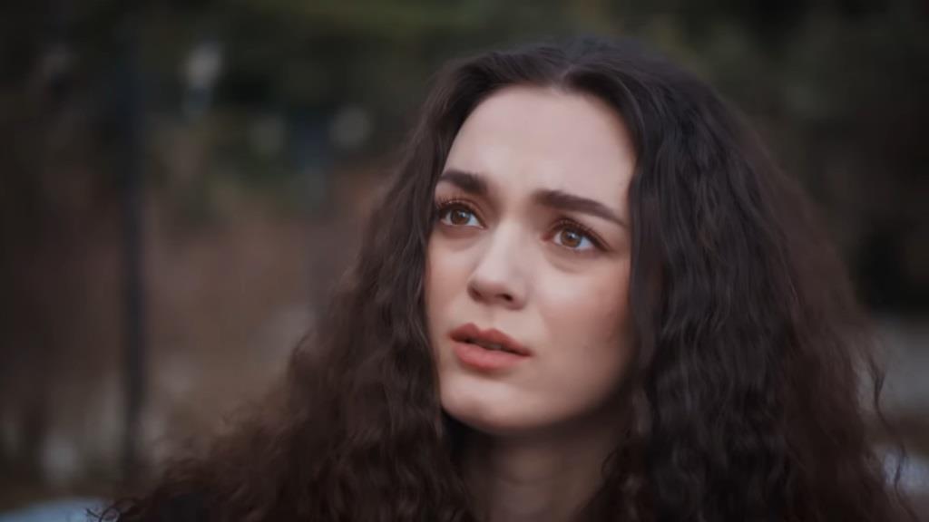 Kadr z serialu Dziedzictwo. Scena przed rezydencją. Nana jest przerażona, dowiadując się o grożącej jej deportacji.