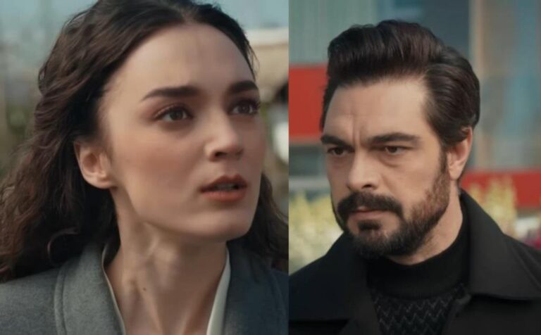 Kadr z 751. odcinka serialu "Dziedzictwo". Yaman mówi Nanie, że to z nim weźmie ślub.