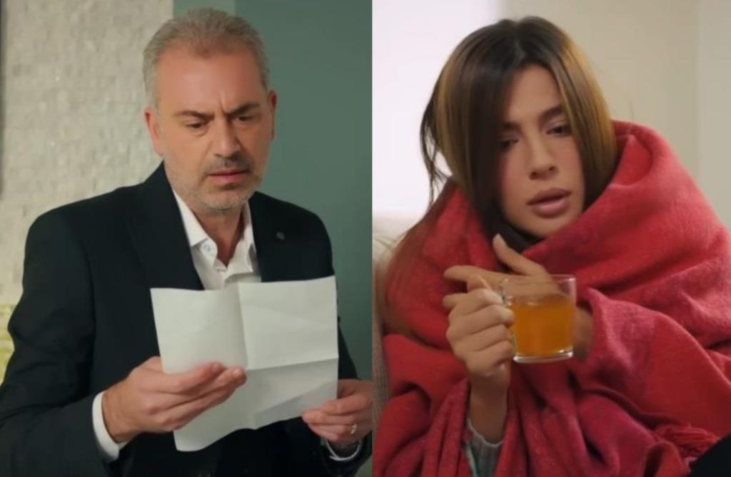 Kadr z 67. odcinka. Bulent zapoznaje się z listem pożegnalnym Zeynep. Zeynep jest chora.