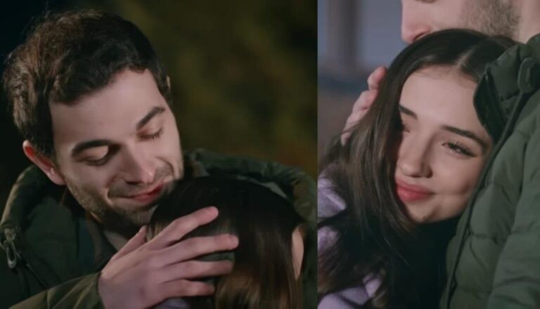 Kadr z 118. odcinka serialu "Wichrowe Wzgórze". Yusuf wyznaje Gulce miłość.