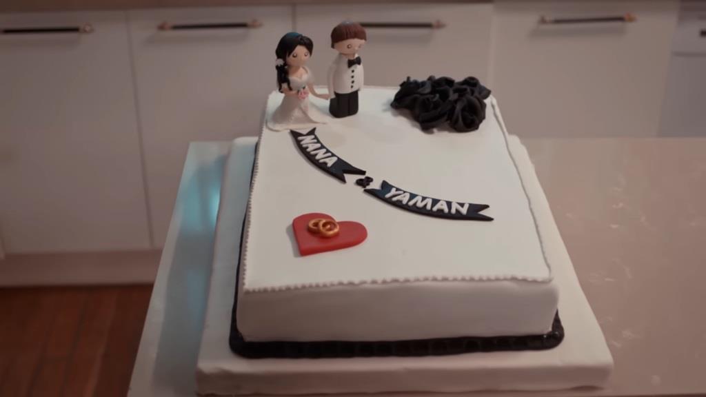 Tort ślubny Yamana i Nany.