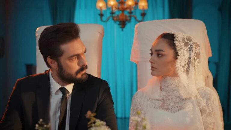 Kadr z 758. odcinka. Yaman nie zgadza się na ślub z Naną.