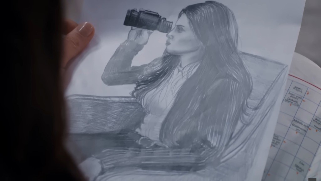 Naszkicowany przez Ferita portret Ayse.