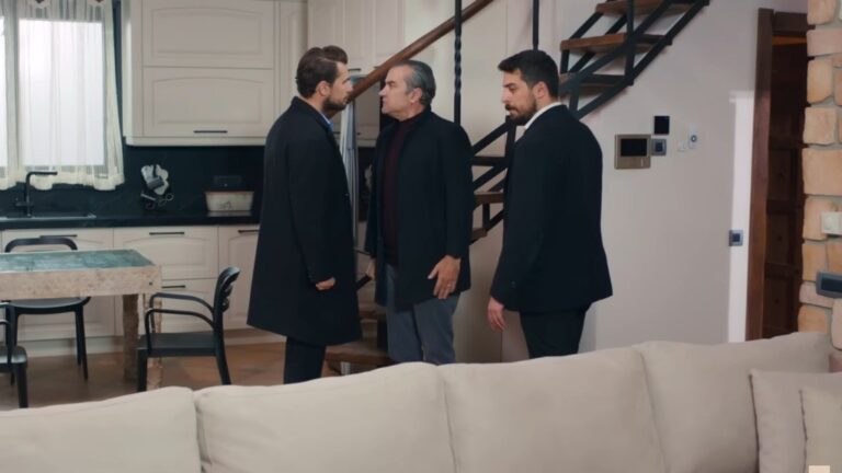 Kuzey, Suat i Kubilay podczas konfrontacji w domu prawnika.