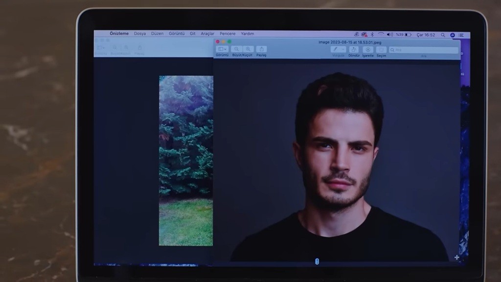 Zdjęcie Egego na laptopie Cihana.
