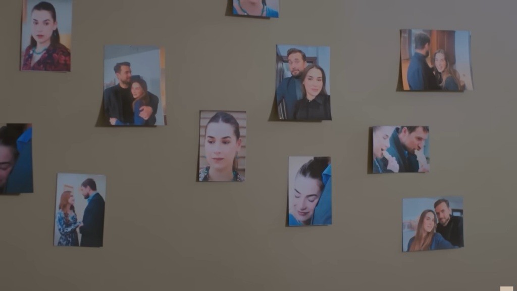 Ściana ze zdjęciami Kuzeya i Sili.