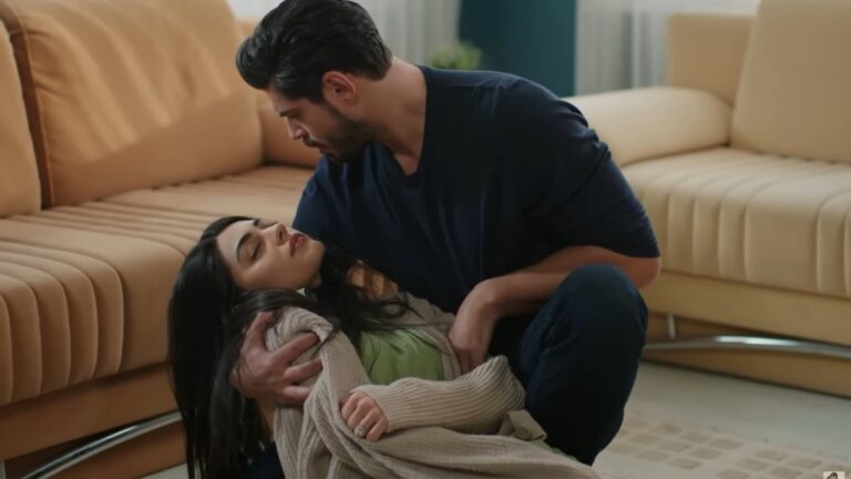 Cihan podnosi nieprzytomną Hancer.