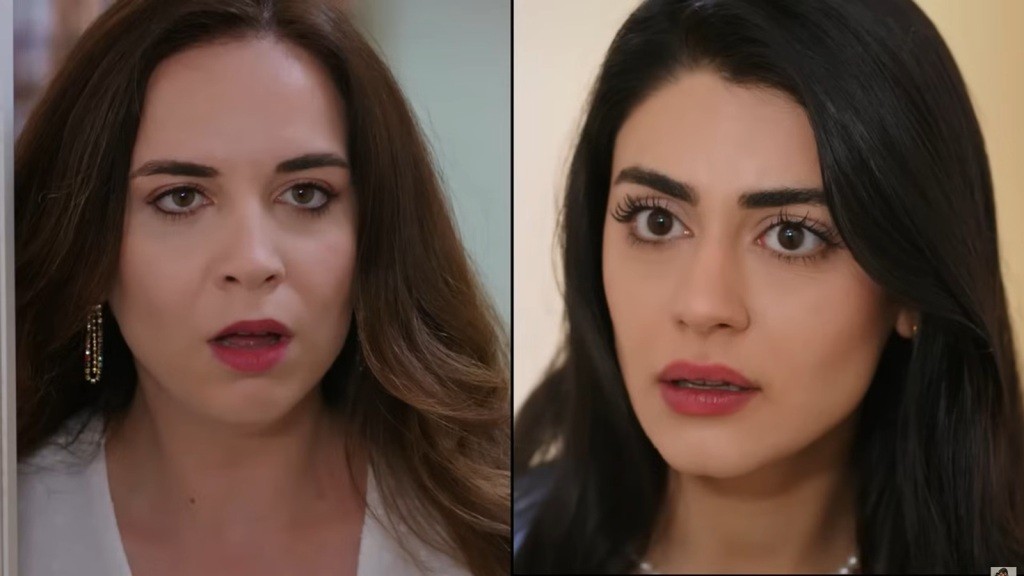 Kolaż z dwóch zdjęć - twarze Beyzy i Hancer. Obie są zaskoczone.